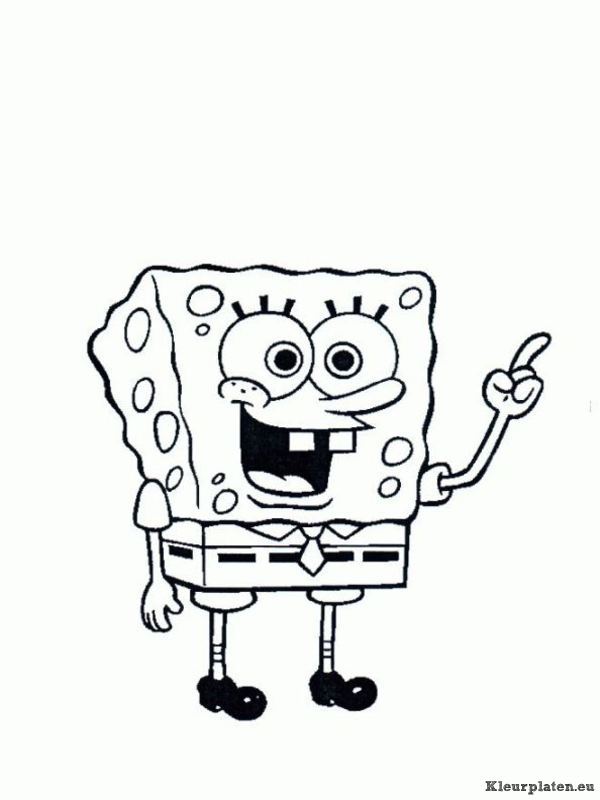 Spongebob kleurplaten