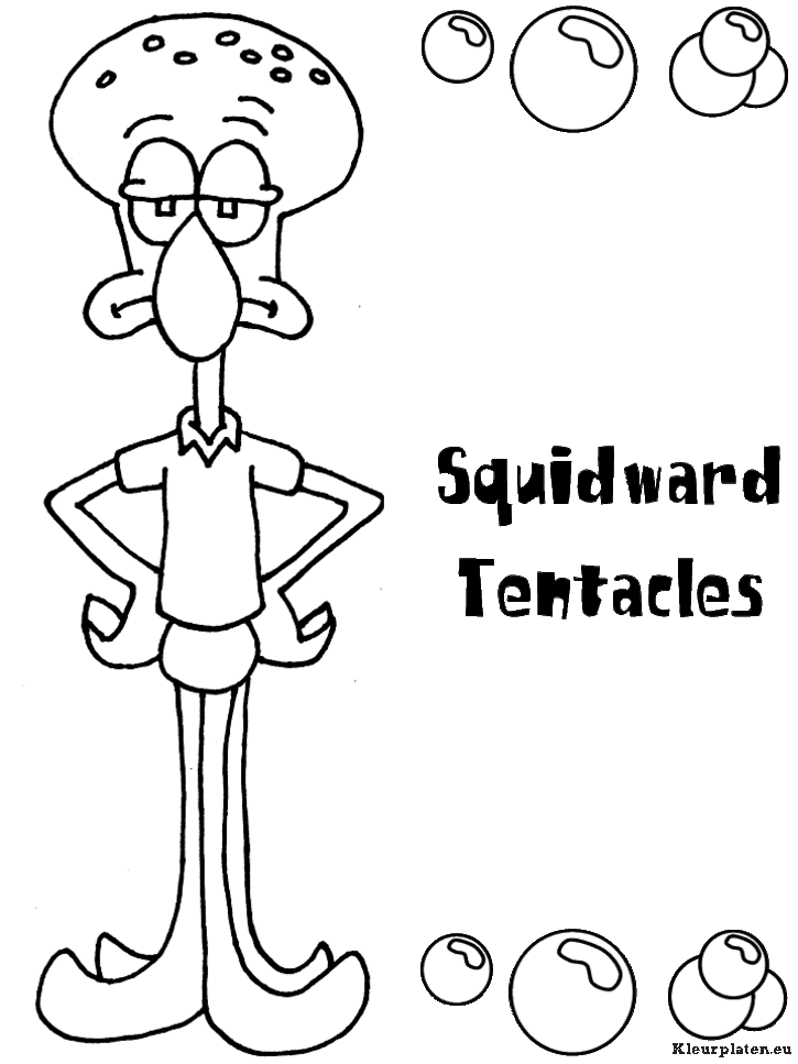Spongebob kleurplaten
