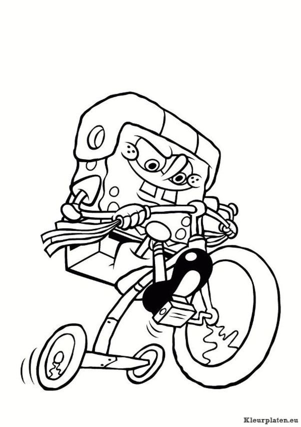 Spongebob kleurplaten