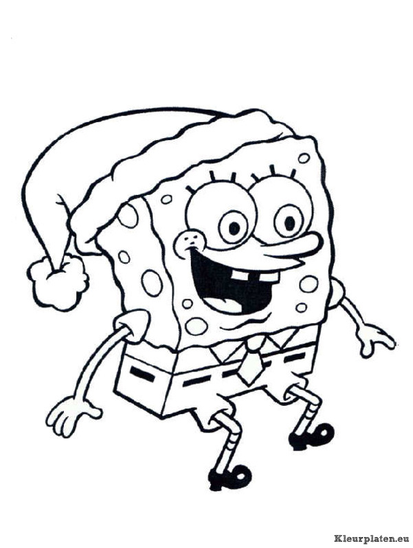 Spongebob kleurplaat