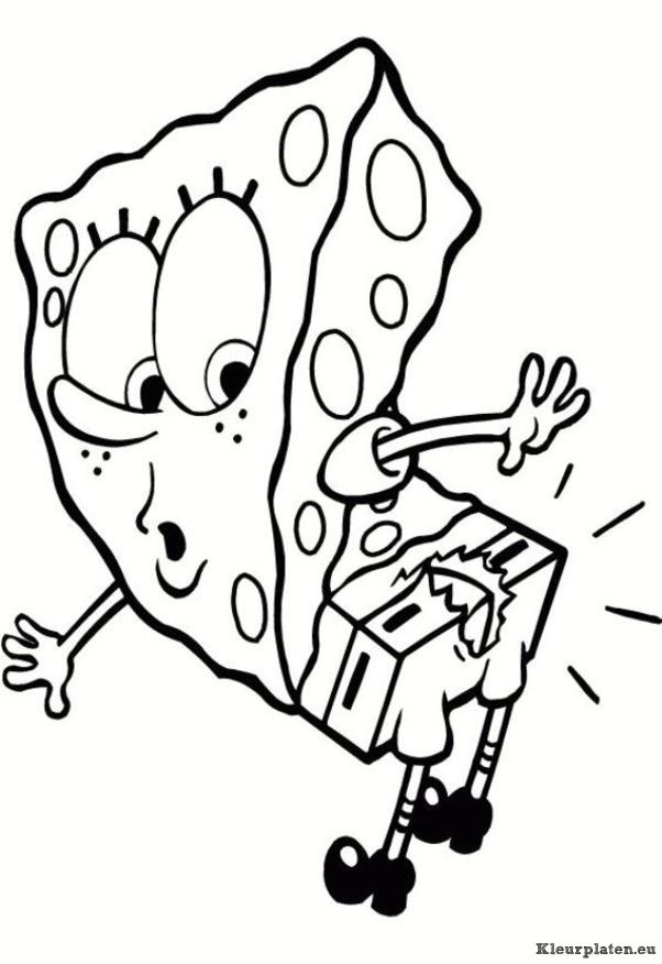 Spongebob kleurplaten