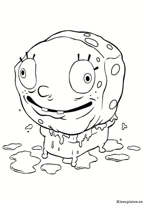 Spongebob kleurplaten