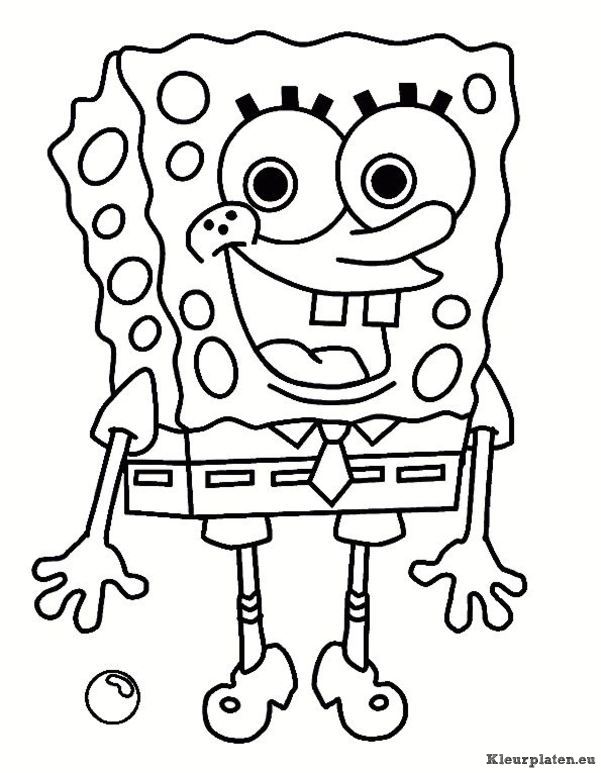 Spongebob kleurplaten