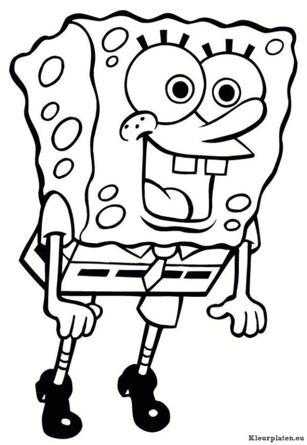 Spongebob kleurplaten