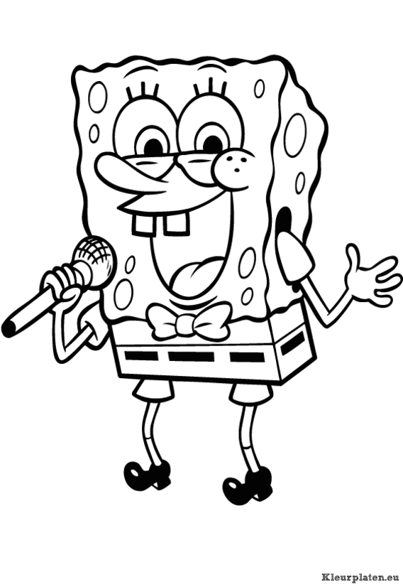 Spongebob kleurplaten
