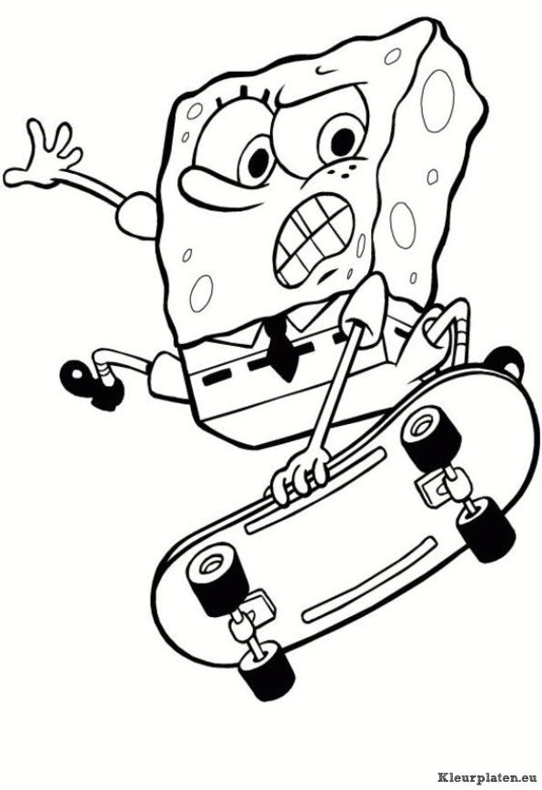 Spongebob kleurplaten