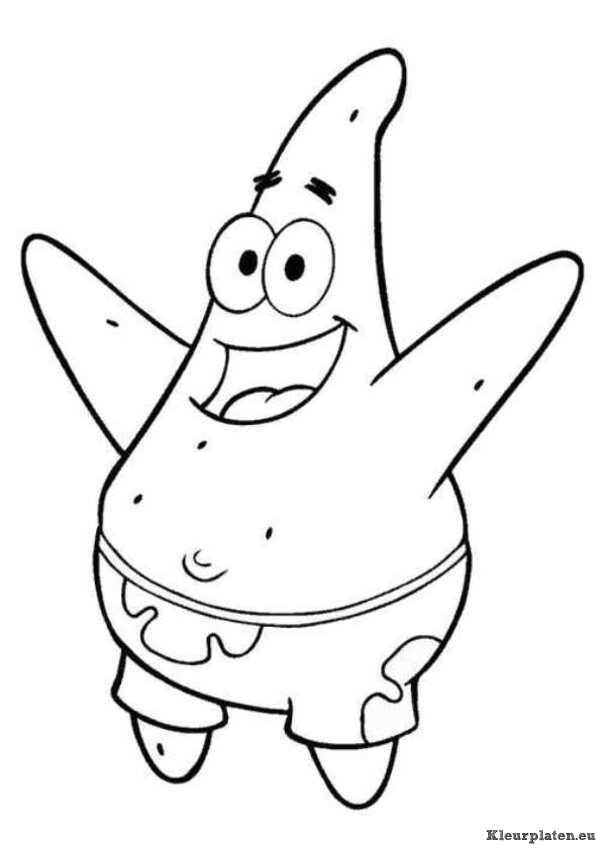 Spongebob kleurplaten