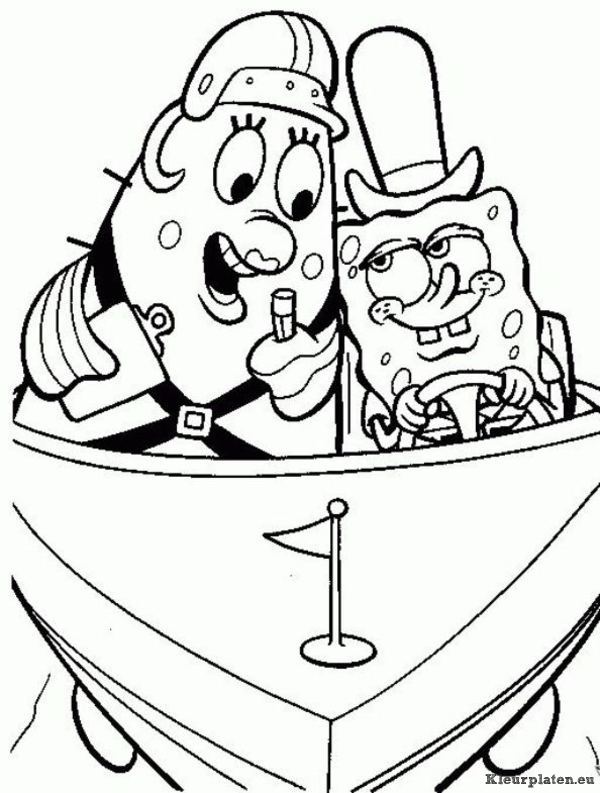 Spongebob kleurplaten