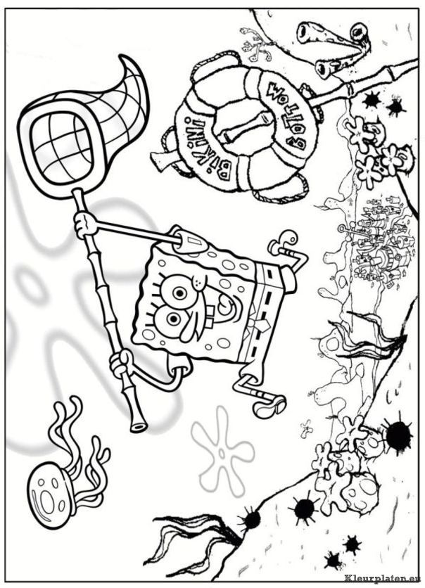 Spongebob kleurplaten