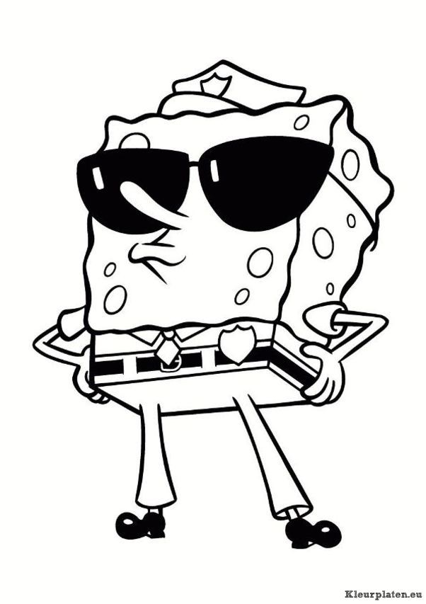 Spongebob kleurplaten