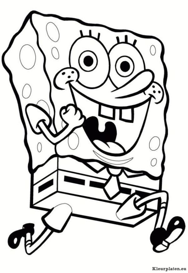 Spongebob kleurplaten