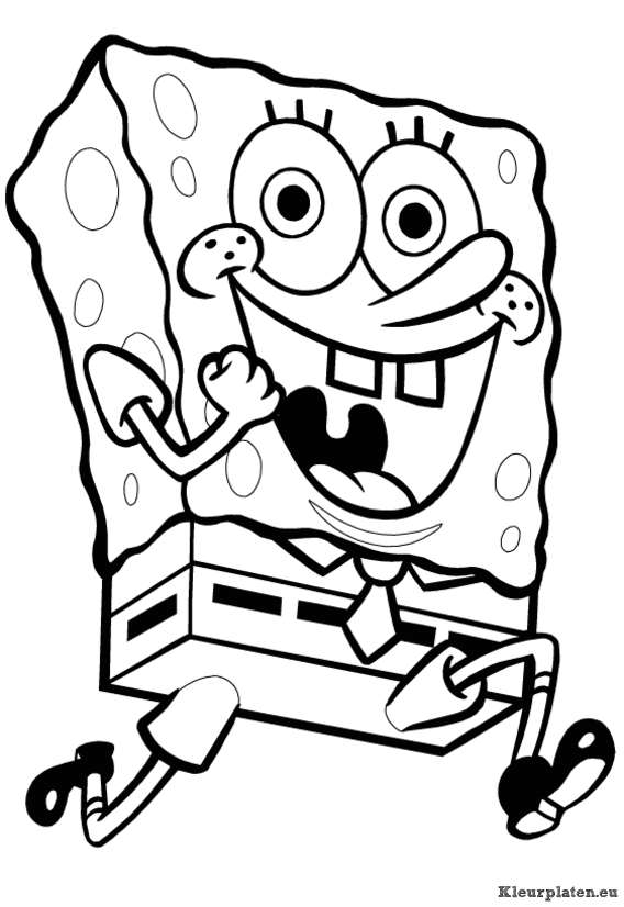 Spongebob kleurplaten