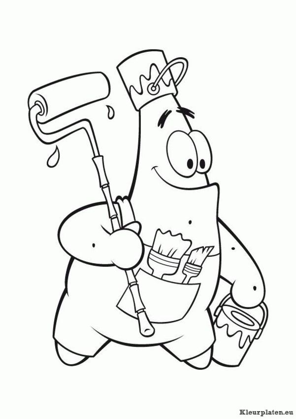 Spongebob kleurplaten