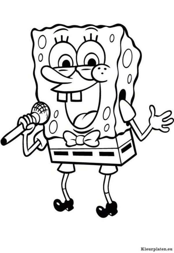 Spongebob kleurplaten