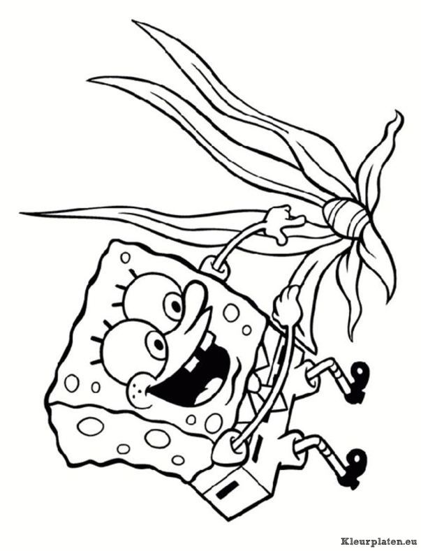 Spongebob kleurplaten