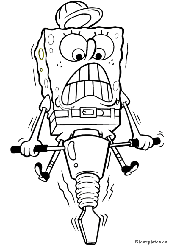 Spongebob kleurplaten