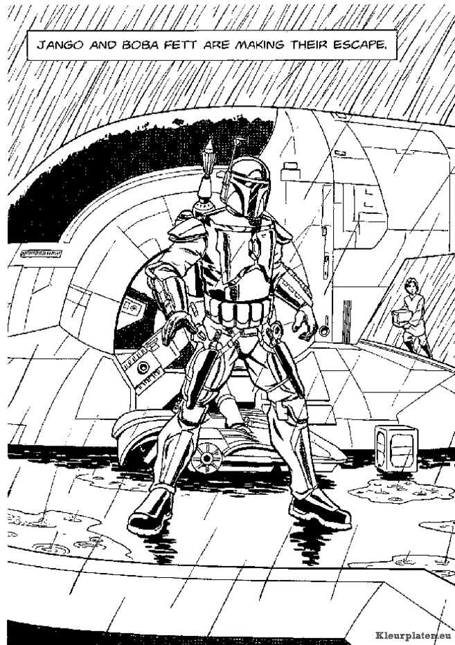 Star wars attack of the clones kleurplaten