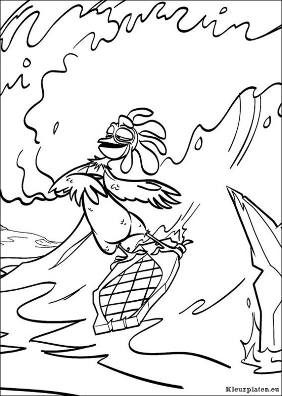 Surfs up kleurplaten