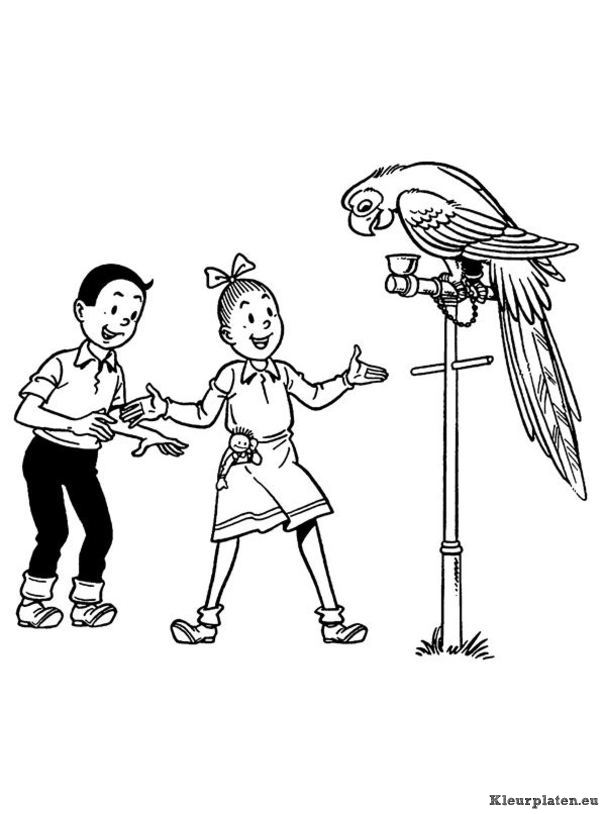 Suske en wiske kleurplaten