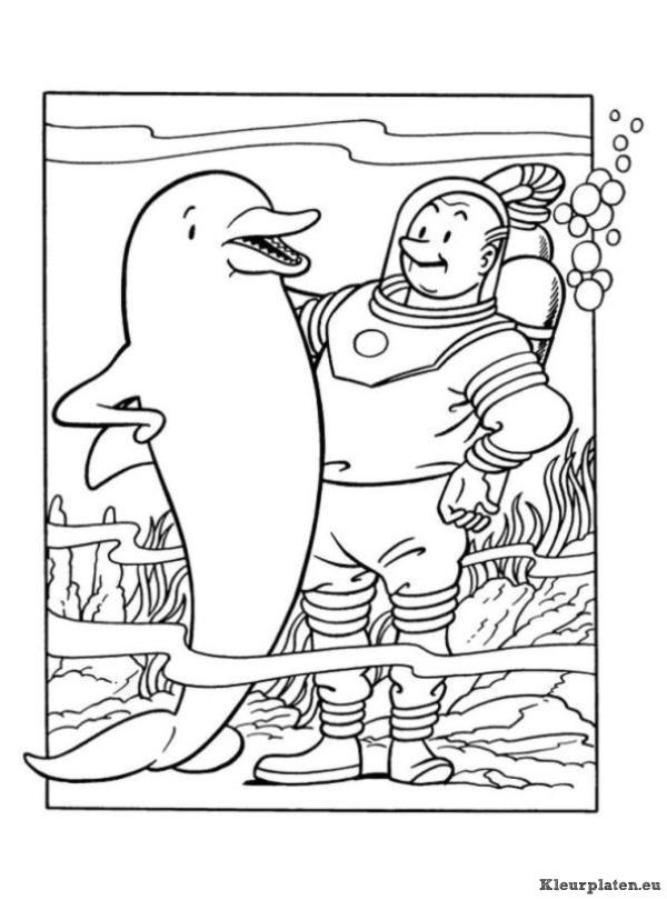 Suske en wiske kleurplaten