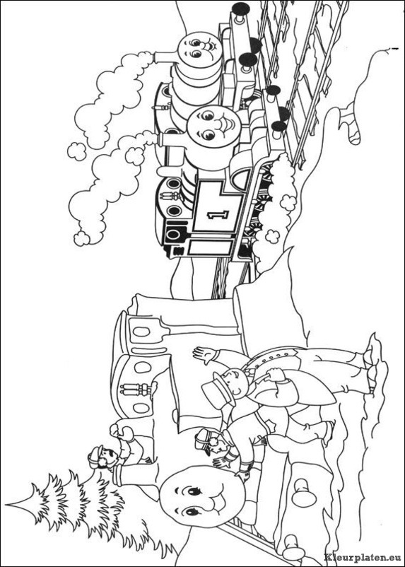 Thomas de trein kleurplaten