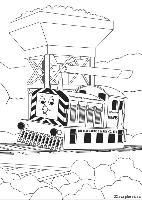 Thomas de trein kleurplaten