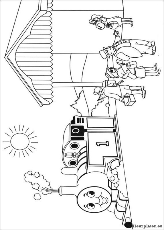 Thomas de trein kleurplaten