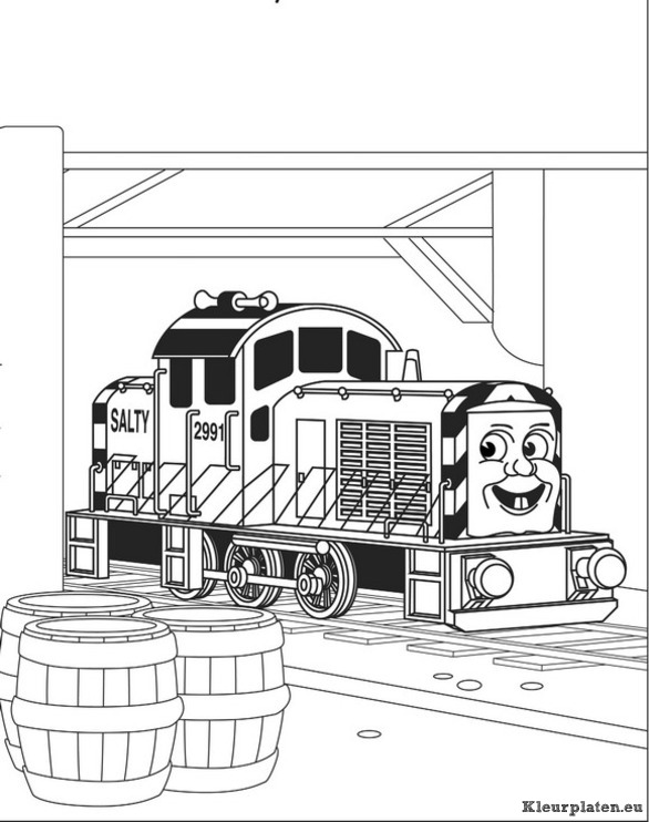Thomas de trein kleurplaten