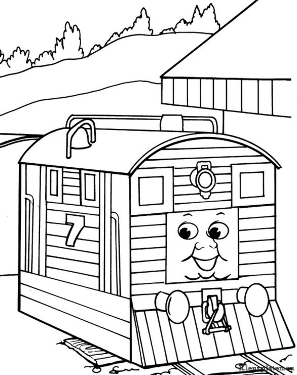 Thomas de trein kleurplaten