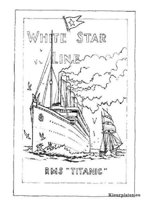 Titanic kleurplaten