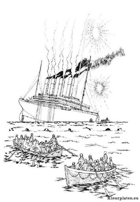 Titanic kleurplaten
