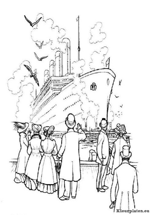Titanic kleurplaten