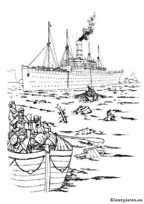 Titanic kleurplaten