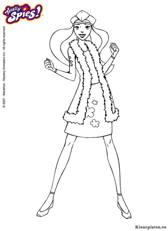 Totally spies kleurplaten