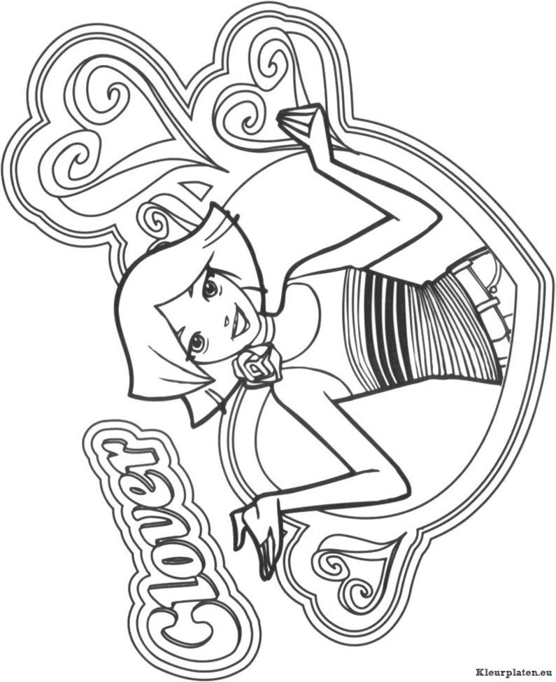 Totally spies kleurplaten