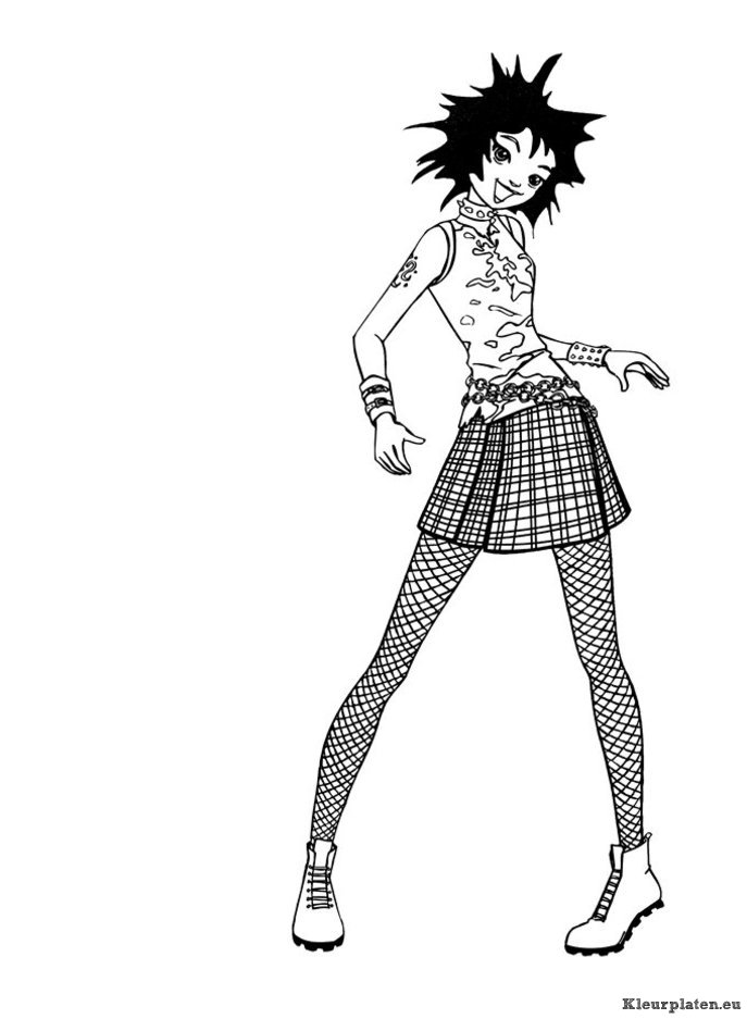 Totally spies kleurplaten