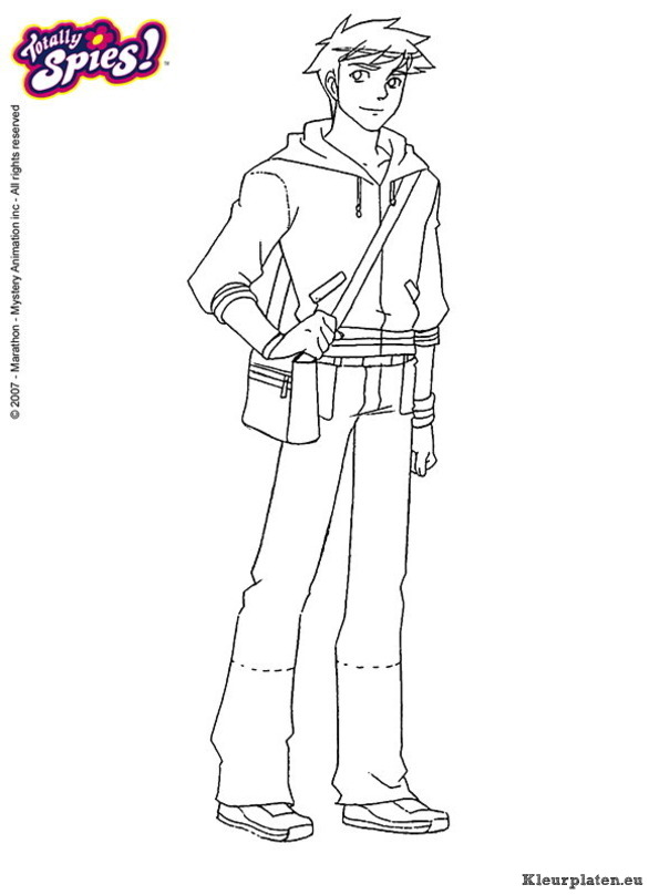 Totally spies kleurplaten