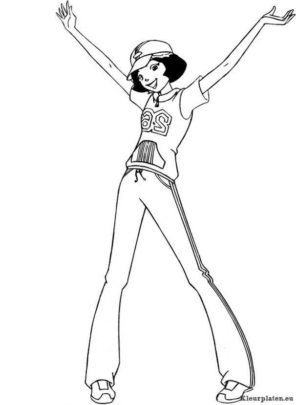 Totally spies kleurplaten