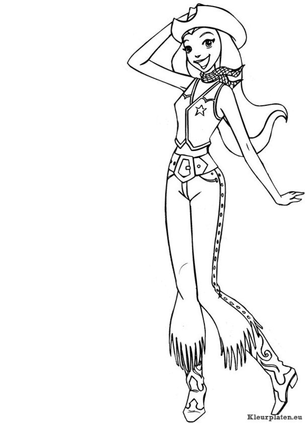 Totally spies kleurplaten