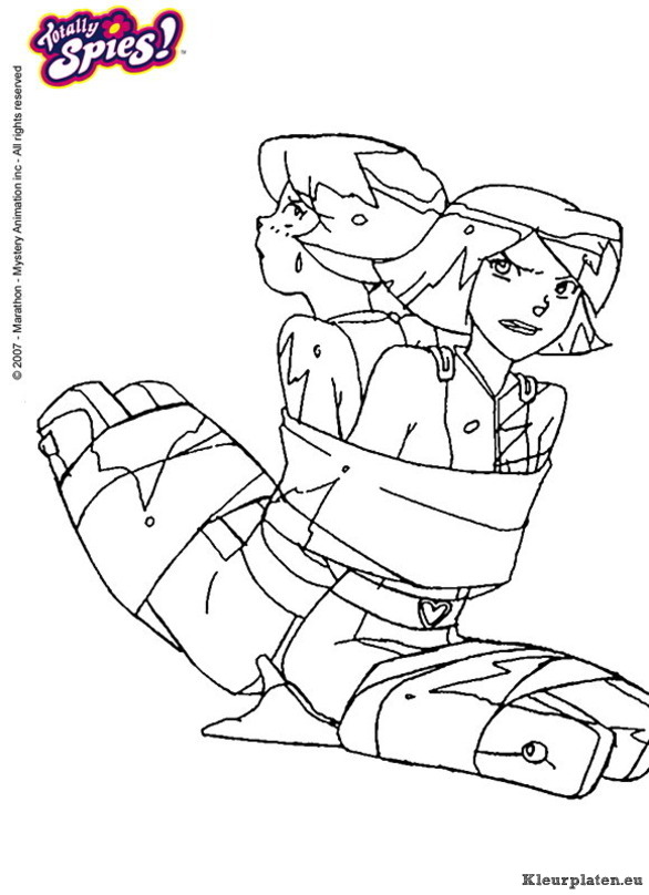 Totally spies kleurplaten