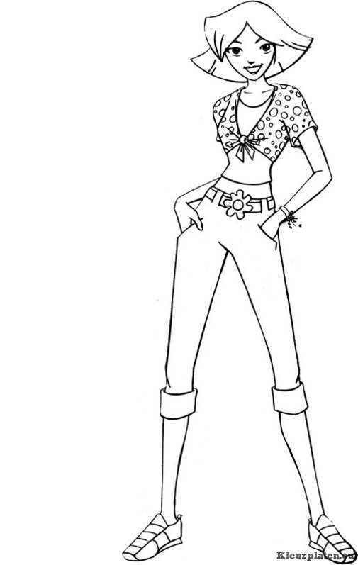 Totally spies kleurplaten