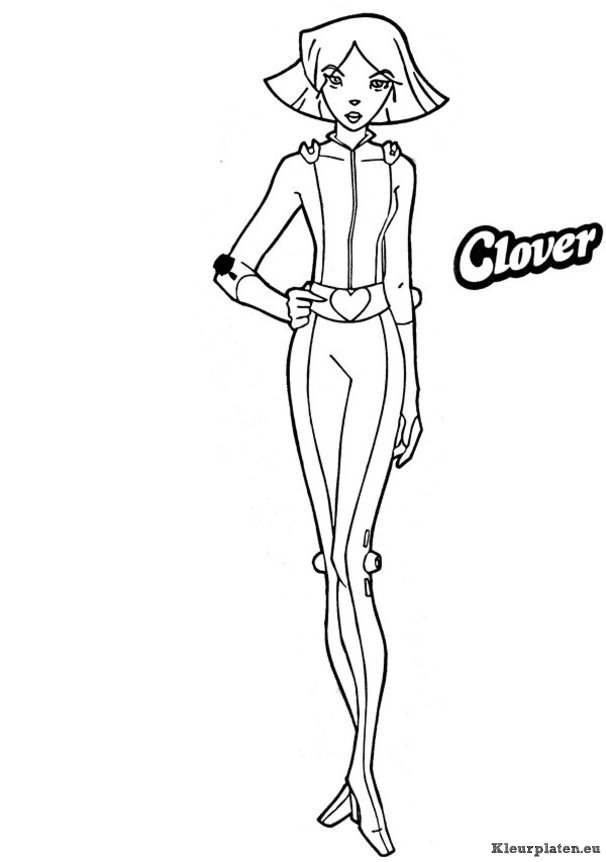 Totally spies kleurplaten