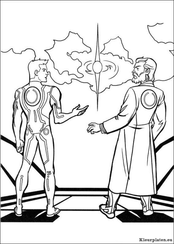 Tron kleurplaten