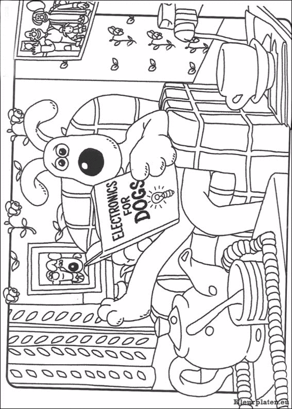 Wallace en gromit kleurplaten