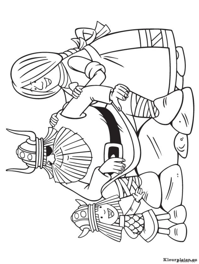 Wicky de viking kleurplaten