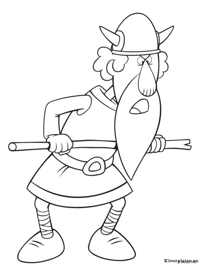 Wicky de viking kleurplaten