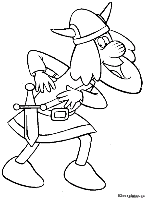 Wicky de viking kleurplaten