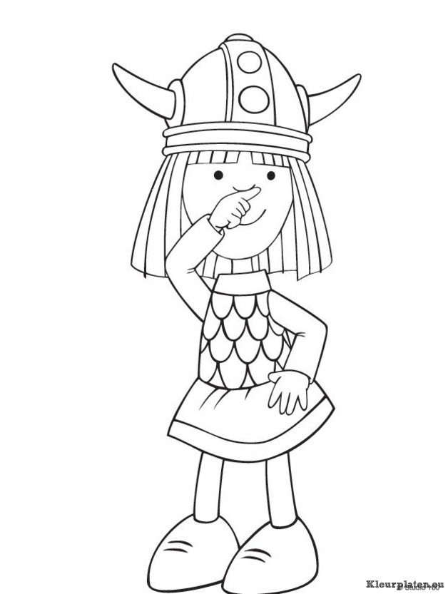 Wicky de viking kleurplaten