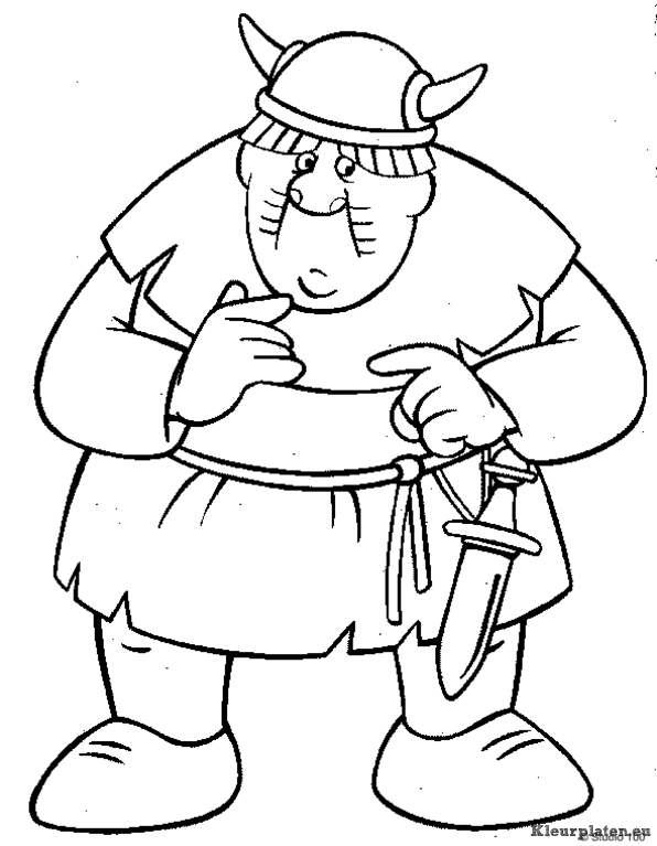Wicky de viking kleurplaten