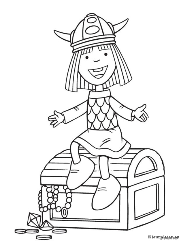 Wicky de viking kleurplaten